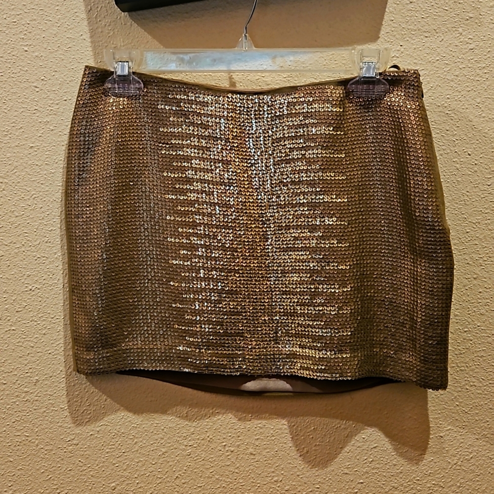 Mini skirts gold